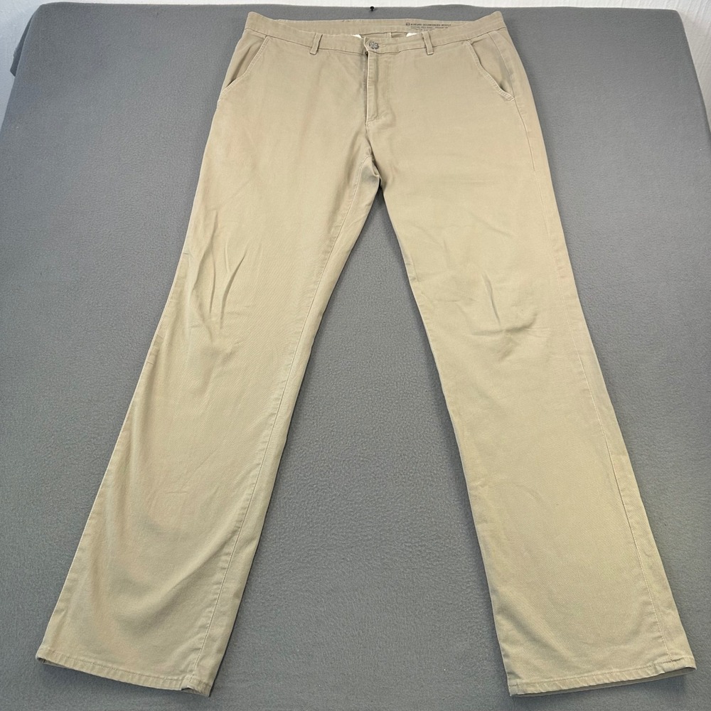 AG Adriano Goldschmied Standard Issue Khaki Straight Leg Twill Pants 38x34